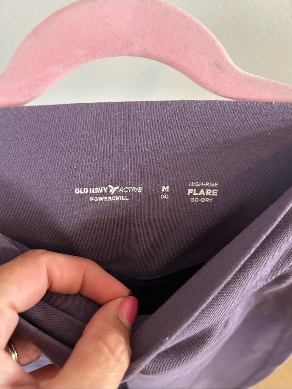 Old Navy Purple High-Rise Flare Leggings